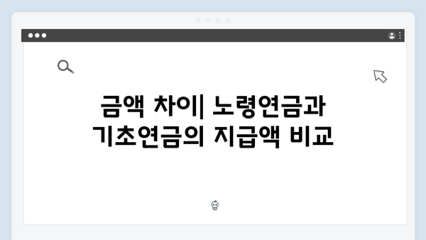 노령연금과 기초연금 차이점: 2024년 기준 완벽비교