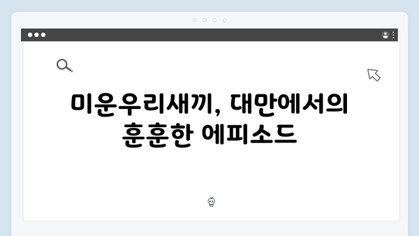 미운우리새끼 418회 4母子 대만 여행기 핵심 장면