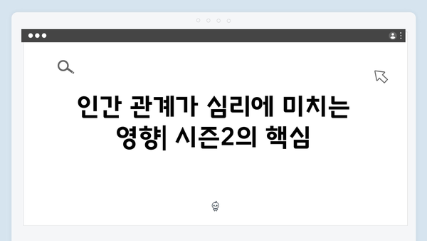 시즌2 주요 인물들의 심리 변화: 전문 심리학자가 분석한 캐릭터 아크