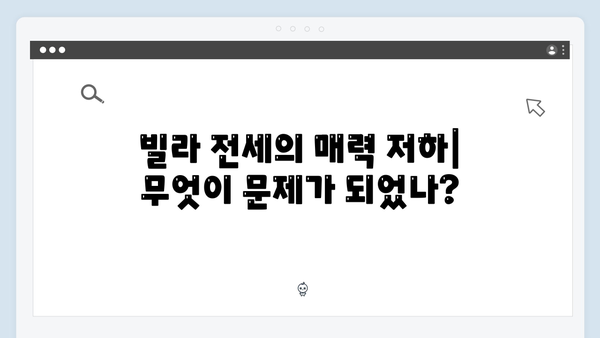 빌라 전세 매물 씨 마른 이유는? 집주인의 손절 현상 분석