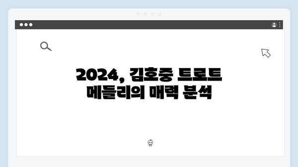 김호중의 인기 트로트 메들리 2024