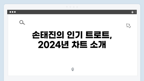 손태진 트로트 노래 모음 - 2024년 차트 급상승