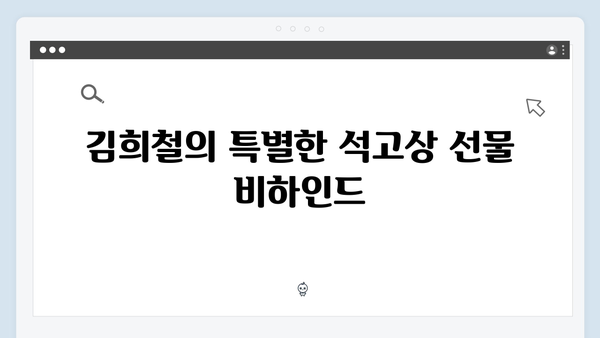 [미운우리새끼] 411회 명장면 - 김희철의 입술 석고상 선물 대공개