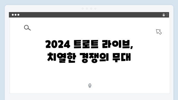 2024 트로트 라이브 명장면 - 화제의 무대 모음