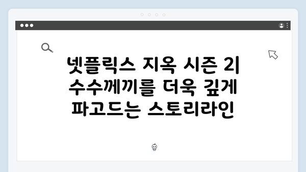 넷플릭스 지옥 시즌 2: 한국 미스터리 드라마의 정점