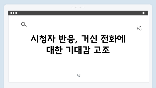 채수빈의 파격 변신 지금 거신 전화는 1회 하이라이트와 명장면