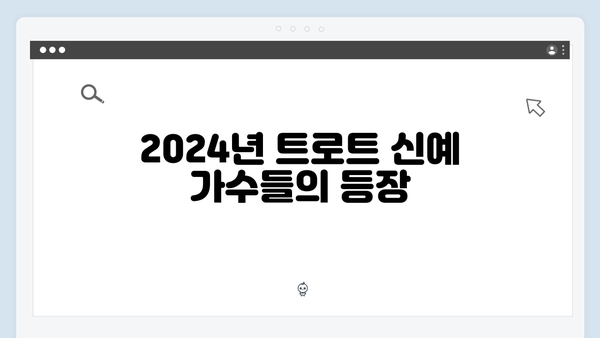 2024년 1월 최신 트로트 인기가수 총결산 메들리 모음