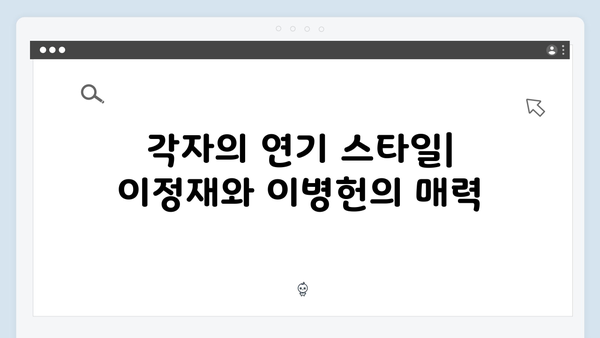 이정재vs이병헌: 오징어게임 시즌2에서 펼쳐질 명품 연기 대결