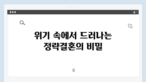 지금 거신 전화는 1회 하이라이트 - 정략결혼 부부의 위험한 진실게임