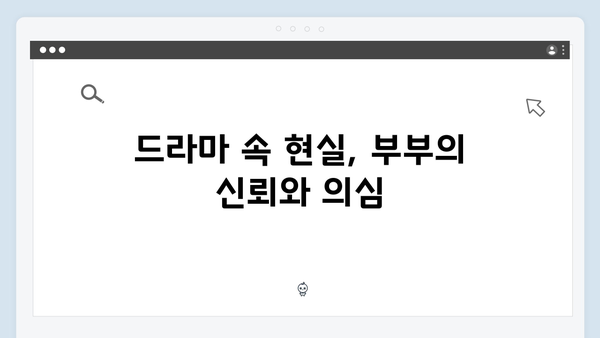 지금 거신 전화는 1회 리뷰 - 협박 전화로 시작된 부부의 이야기