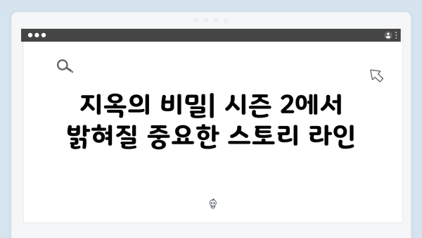 넷플릭스 지옥 시즌 2: 시즌 1 팬들이 기다려온 모든 것