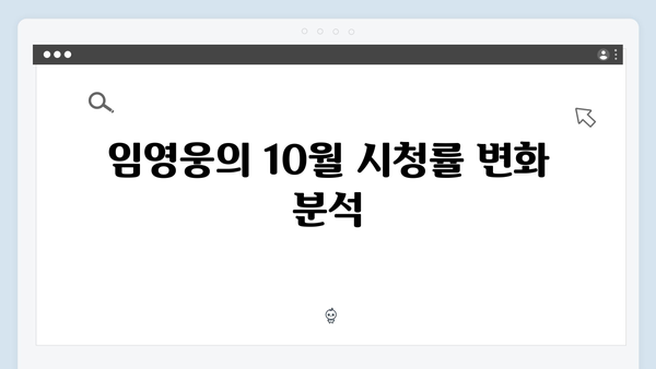 임영웅 In October 쿠팡플레이·티빙·홈초이스 시청률 분석