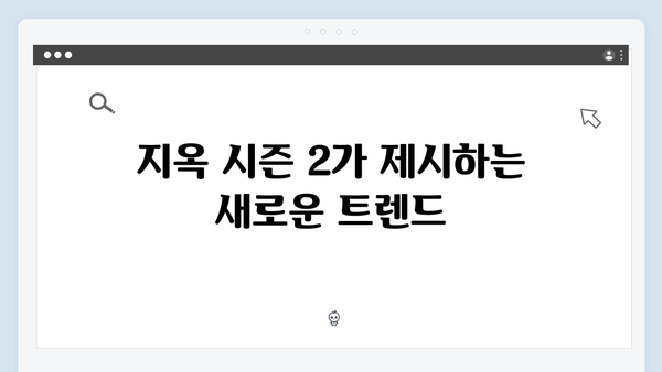 넷플릭스 지옥 시즌 2: 한국 드라마의 글로벌 경쟁력