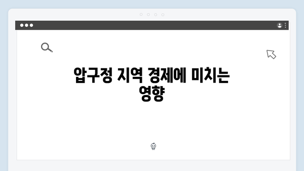 압구정 70층 아파트 건설 계획, 미래 전망은?