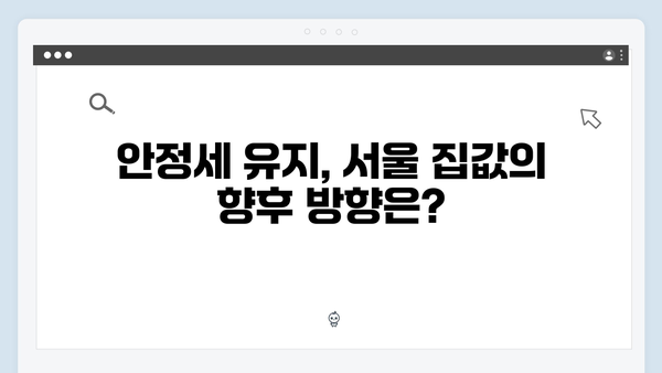 서울 집값 전고점 대비 85% 수준 유지…내년 하락 가능성은 얼마나 될까?