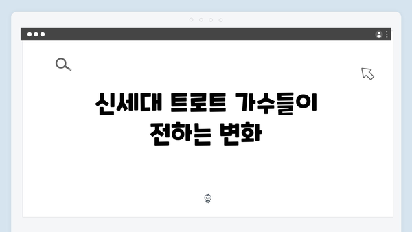 김현주부터 강훈까지 - 신세대 트로트 가수 추천