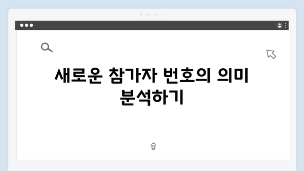 오징어게임 시즌2 캐릭터 넘버링의 비밀: 새로운 참가자 번호에 담긴 의미