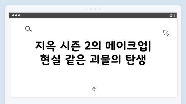 지옥 시즌 2의 특수 분장: 공포를 현실화하는 기술