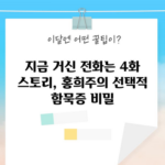 지금 거신 전화는 4화 스토리, 홍희주의 선택적 함묵증 비밀