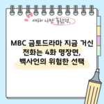 MBC 금토드라마 지금 거신 전화는 4화 명장면, 백사언의 위험한 선택