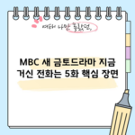 MBC 새 금토드라마 지금 거신 전화는 5화 핵심 장면