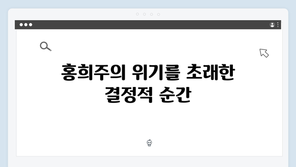 지금 거신 전화는 4화 핵심장면, 백사언의 진심과 홍희주의 위기