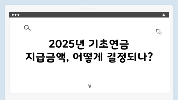 2025년 기초연금 지급금액 얼마? 신청자격 및 방법 안내