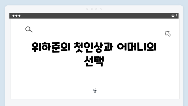 어머니 추천으로 더욱 빛난 위하준 첫 출연 에피소드!