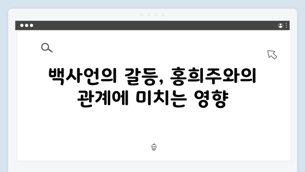 지금 거신 전화는 5회 스토리 총정리, 백사언x홍희주 관계 변화