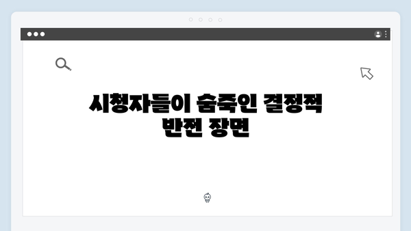 조명가게 3화 명장면 모음: 시청자들의 등골을 서늘하게 한 순간들