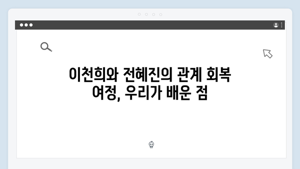 이천희♥전혜진 부부 상담으로 다시 찾은 사랑 이야기 공개!