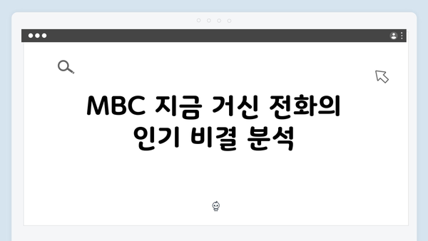 MBC 지금 거신 전화는 3회 충격 반전, 백사언 이혼 안한다 선언