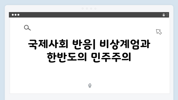 비상계엄 선포 이후 대한민국 민주주의의 미래는?