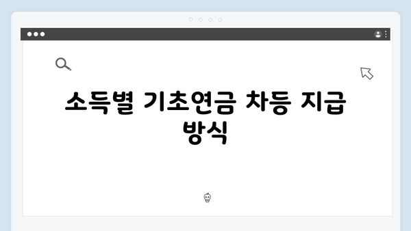 2025 기초연금 금액 계산법: 소득별 차등지급 안내