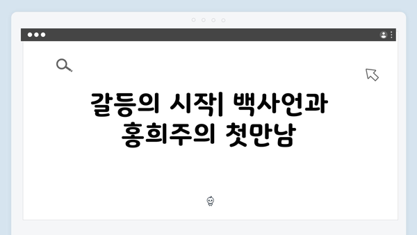 지금 거신 전화는 5회 핵심요약, 백사언x홍희주 관계 변화