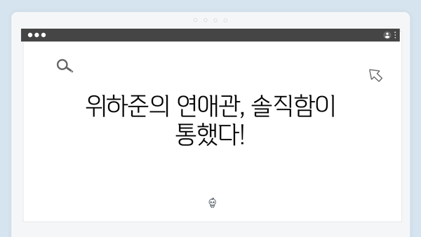 미운 우리 새끼 419화: 위하준의 직진 연애 스타일 대공개!