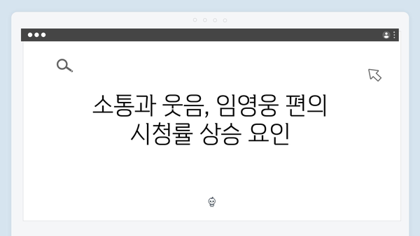 삼시세끼 임영웅 편 시청률 12.2% 기록의 비결
