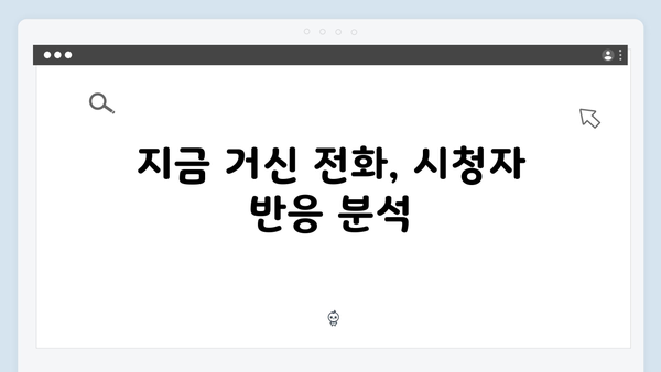지금 거신 전화는 3회 명장면 모음, 백사언의 마지막 선택