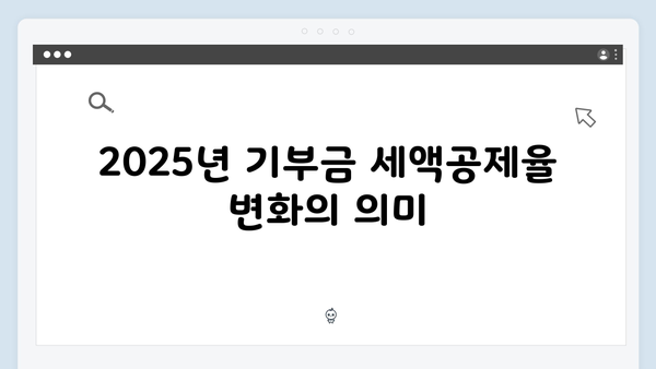 기부금 세액공제율 상향: 2025 연말정산에서 절세하는 비법