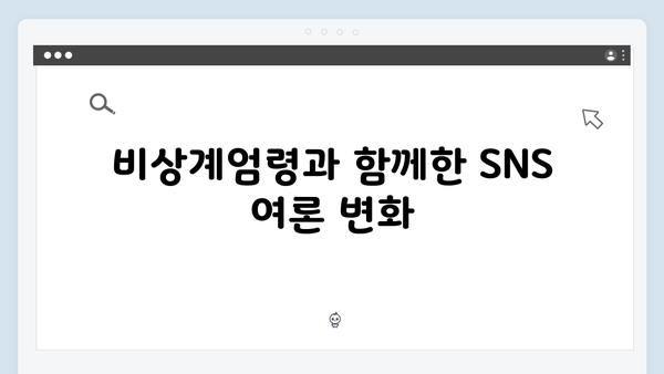 비상계엄령 이후 SNS 반응: 시민들의 생생한 목소리