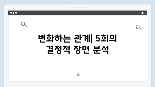 지금 거신 전화는 5회 핵심요약, 백사언x홍희주 관계 변화