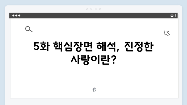 지금 거신 전화는 5화 핵심장면, 쇼윈도 부부의 진실게임
