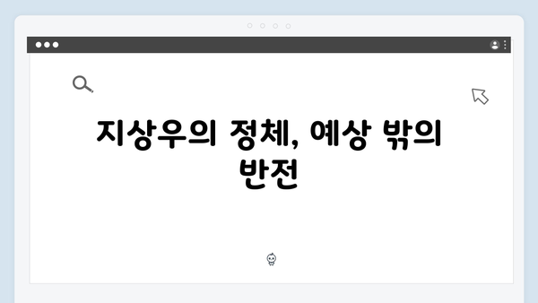 지금 거신 전화는 4회 스토리, 지상우의 충격적 정체와 협박전화의 진실
