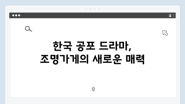 [스포없는 총평] 조명가게 2화: 한국형 공포 드라마의 새로운 지평