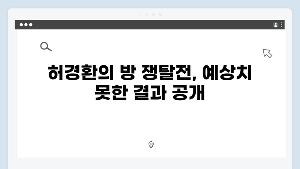 미운 우리 새끼 418화: 허경환의 충격적인 방 쟁탈전 결과