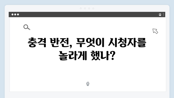 MBC 지금 거신 전화는 3회 충격 반전, 백사언 이혼 안한다 선언