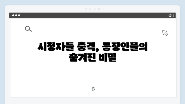 [후기] 조명가게 3화: 시청자들을 충격에 빠뜨린 5가지 장면