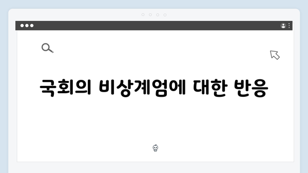 계엄사령부 vs 국회: 비상계엄을 둘러싼 정치적 갈등