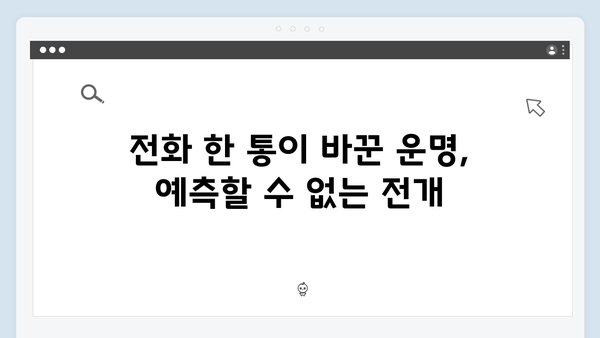 지금 거신 전화는 2화 명장면 모음, 협박폰으로 시작된 위험한 게임