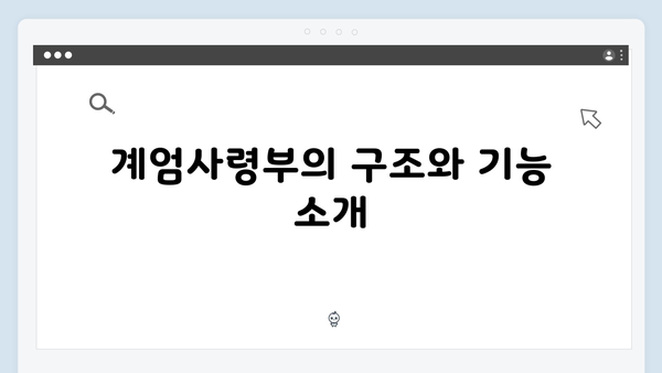 대한민국 비상계엄 선포, 그 배경과 계엄사령부의 역할 분석